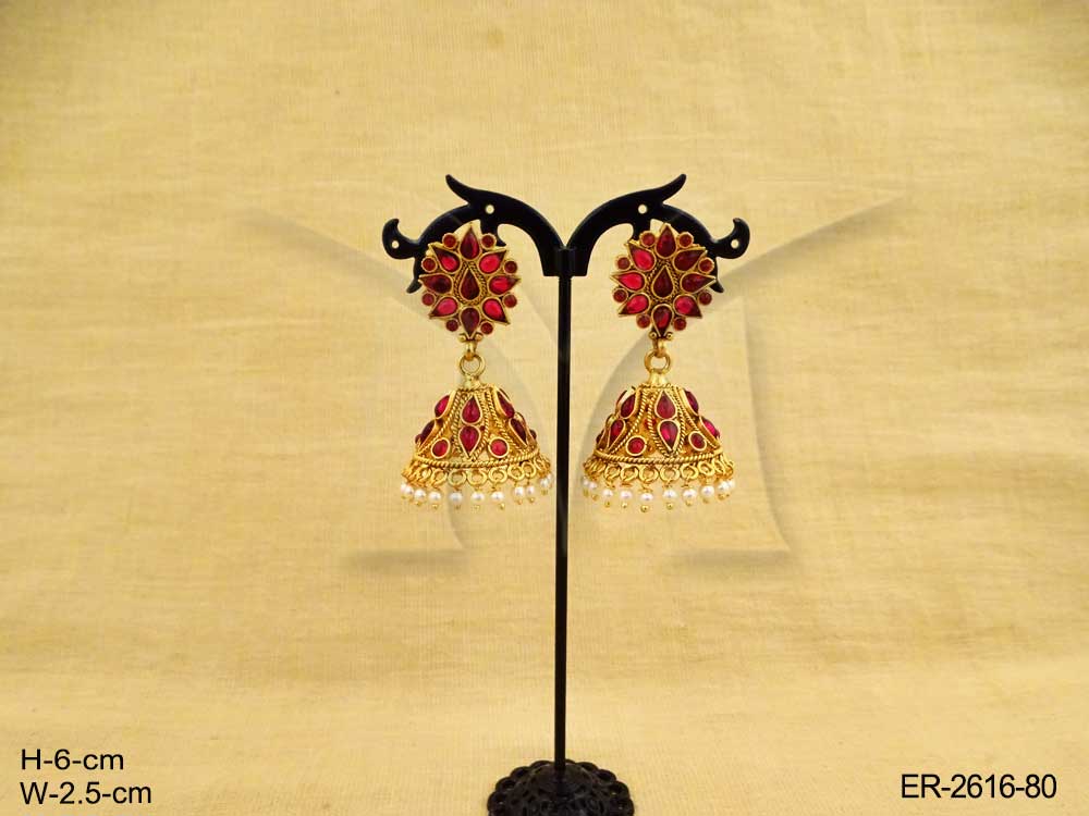 Paan Flower Kemp Earrings