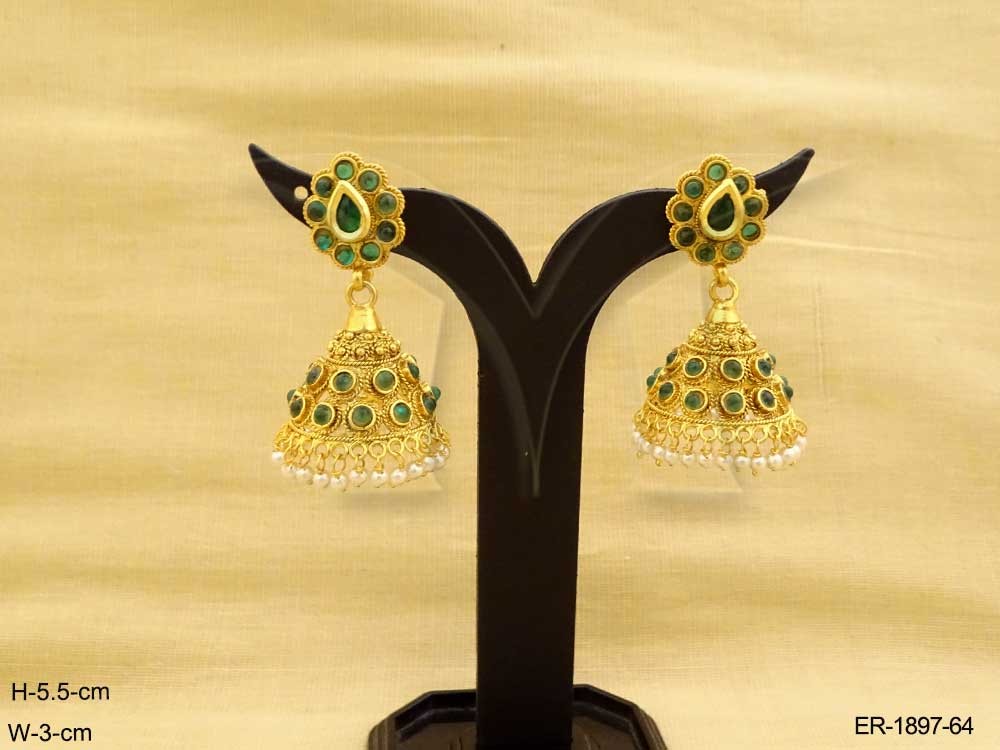 Kempu Earrings Jewellery