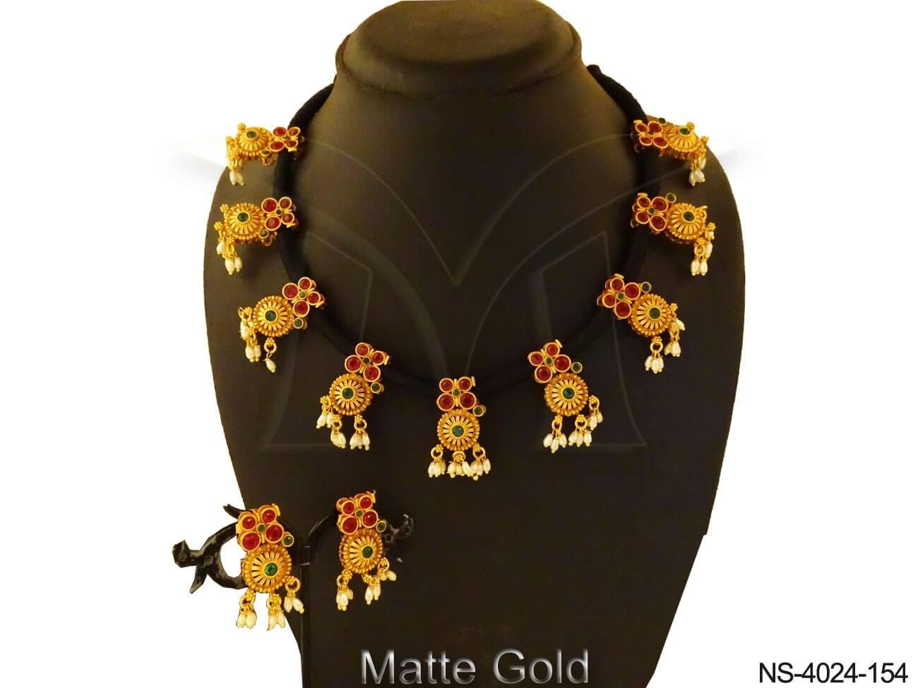 Kempu Jewellery Necklace